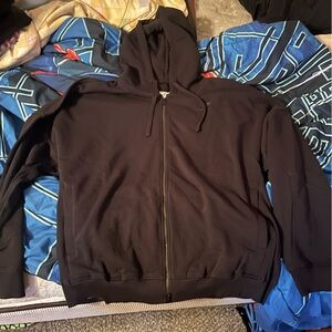 Gymshark power series black zip up hoodie